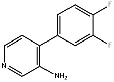 3-AMINO-4-(3,4-DIFLUOROPHENYL)PYRIDINE 结构式