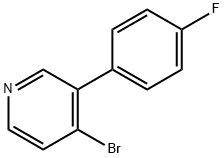 4-Bromo-3-(4-fluorophenyl)pyridine 结构式