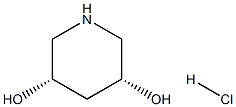 顺式哌啶-3,5-二醇盐酸盐 结构式