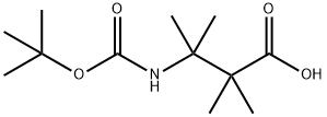 3-{[(叔丁氧基)羰基]氨基}-2,2,3-三甲基丁酸 结构式