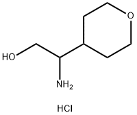 2-氨基-2-(噁烷-4-基)乙烷-1-醇盐酸 结构式