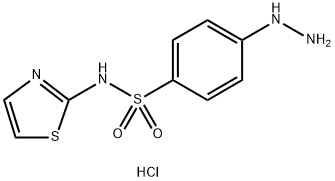 4-肼基-N-(1,3-噻唑-2-基)苯-1-磺酰胺二盐酸 结构式