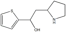 2-(吡咯烷-2-基)-1-(噻吩-2-基)乙-1-醇 结构式