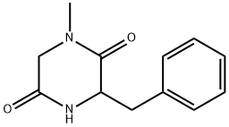 2,5-Piperazinedione, 1-methyl-3-(phenylmethyl)- 结构式
