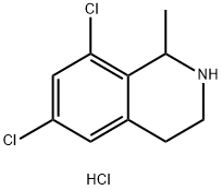 6,8-二氯-1-甲基-1,2,3,4-四氢异喹啉盐酸盐 结构式