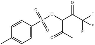 TOLUENE-4-SULFONIC ACID 1-ACETYL-3,3,3-TRIFLUORO-2-OXO-PROPYL ESTER 结构式