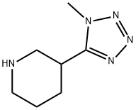 3-(1-methyl-1H-1,2,3,4-tetrazol-5-yl)piperidine 结构式