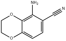 5-氨基-2,3-二氢苯并[B][1,4]二氧芑-6-腈 结构式
