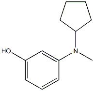 3-(cyclopentylmethylamino)phenol 结构式