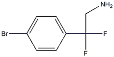 2-(4-溴苯基)-2,2-二氟乙-1-胺 结构式