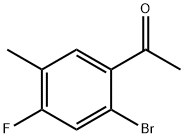 1-(2-bromo-4-fluoro-5-methylphenyl)ethanone 结构式