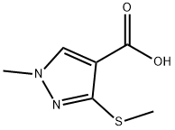 1-methyl-3-(methylsulfanyl)-1H-pyrazole-4-carboxylic acid 结构式