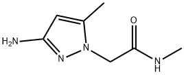 2-(3-氨基-5-甲基-1H-吡唑-1-基)-N-甲基乙酰胺 结构式