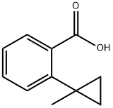 2-(1-methylcyclopropyl)benzoic acid 结构式