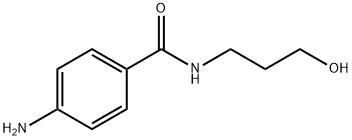 4-amino-N-(3-hydroxypropyl)benzamide 结构式