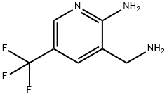 2-氨基-3-氨甲基-5-三氟甲基吡啶 结构式