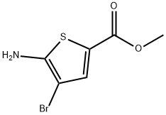 5-氨基-4-溴噻吩-2-羧酸甲酯 结构式