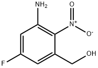 (3-氨基-5-氟-2-硝基苯基)甲醇 结构式