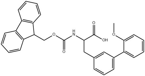 Fmoc-3-(2-methoxyphenyl)-DL-phenylalanine 结构式