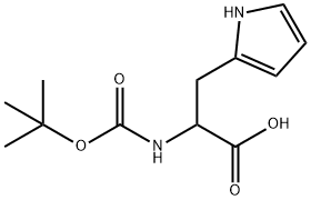 2-{[(tert-butoxy)carbonyl]amino}-3-(1H-pyrrol-2-yl)propanoic acid 结构式