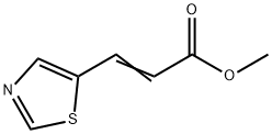(E)-methyl 3-(thiazol-5-yl)acrylate 结构式