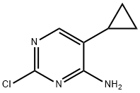 2-氯-5-环丙基嘧啶-4-胺 结构式