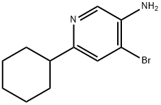 4-Bromo-3-amino-6-(cyclohexyl)pyridine 结构式