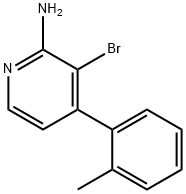 2-Amino-3-bromo-4-(2-tolyl)pyridine 结构式