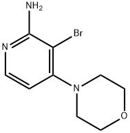 2-Amino-3-bromo-4-(morpholino)pyridine 结构式