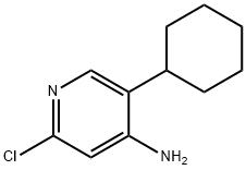 2-Chloro-4-amino-5-(cyclohexyl)pyridine 结构式