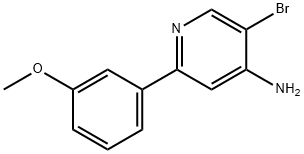 4-Amino-3-bromo-6-(3-methoxyphenyl)pyridine 结构式