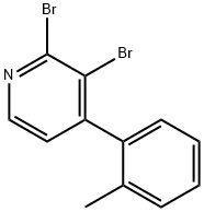 2,3-Dibromo-4-(2-tolyl)pyridine 结构式