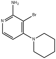 2-Amino-3-bromo-4-(piperidino)pyridine 结构式