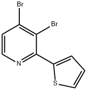3,4-Dibromo-2-(2-thienyl)pyridine 结构式