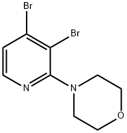 3,4-Dibromo-2-(morpholino)pyridine 结构式