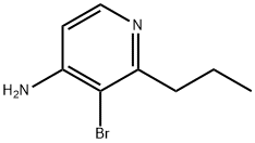 3-BROMO-2-PROPYLPYRIDIN-4-AMINE 结构式