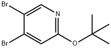 4,5-Dibromo-2-(tert-butoxy)pyridine 结构式