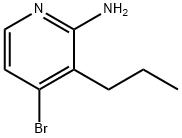 2-Amino-4-bromo-3-(n-propyl)pyridine 结构式