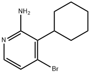 2-Amino-4-bromo-3-(cyclohexyl)pyridine 结构式