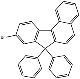 9-溴-7,7-二苯基-7H-苯并[C]芴 结构式