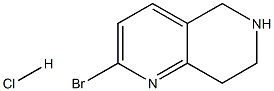 2-溴-5,6,7,8-四氢-1,6-萘啶盐酸盐 结构式