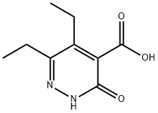 5,6-二乙基-3-氧代-2,3-二氢哒嗪-4-羧酸 结构式