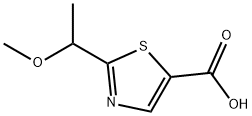 2-(1-methoxyethyl)-1,3-thiazole-5-carboxylic acid 结构式