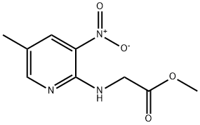 2-[(5-甲基-3-硝基吡啶-2-基)氨基]乙酸甲酯 结构式