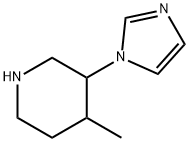3-(1H-imidazol-1-yl)-4-methylpiperidine 结构式
