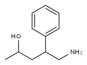 5-氨基-4-苯基戊烷-2-醇 结构式