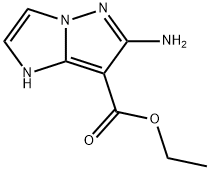 6-氨基-1H-吡唑并[1,5-A]咪唑-7-羧酸乙酯 结构式