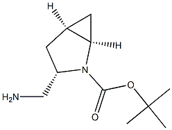 (1R,3S,5R)-2-BOC-3-(氨甲基)-2-氮杂双环[3.1.0]己烷 结构式