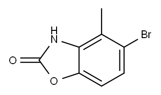 5-Bromo-4-methyl-3H-benzooxazol-2-one 结构式