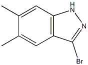 3-bromo-5,6-dimethyl-1H-indazole 结构式